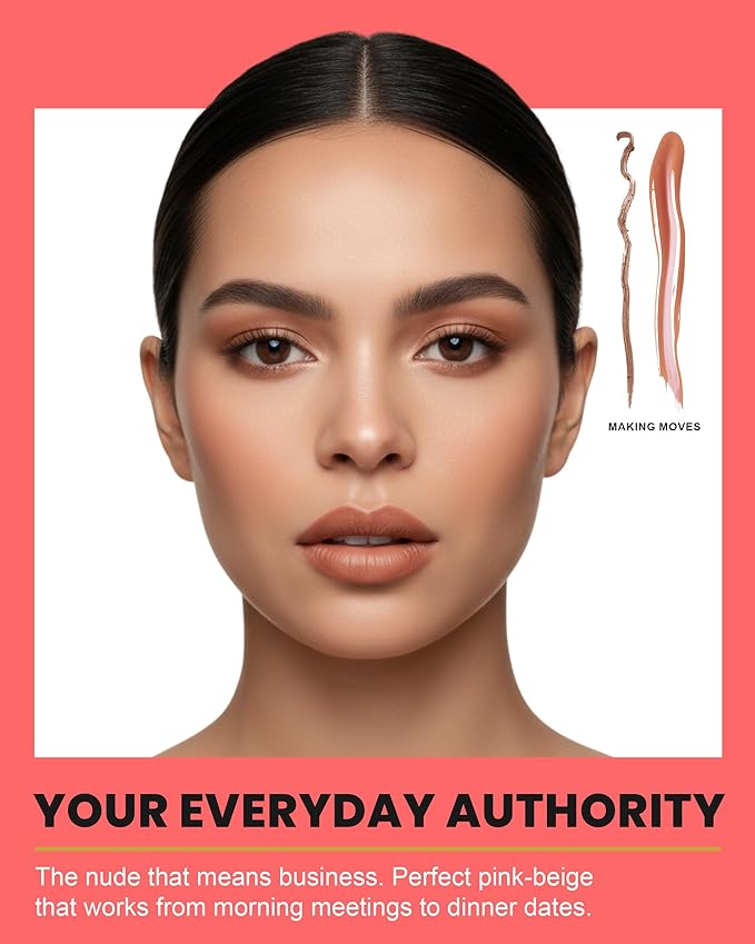 Lip Kit Duo ? Making Moves - TikTok-Viral Precision Liner &amp Glossy Liquid Lipstick Clean 2-Step Set with Hydrating Long-Wear Color ? Bold Inclusive Beauty for Everyday Konfidence