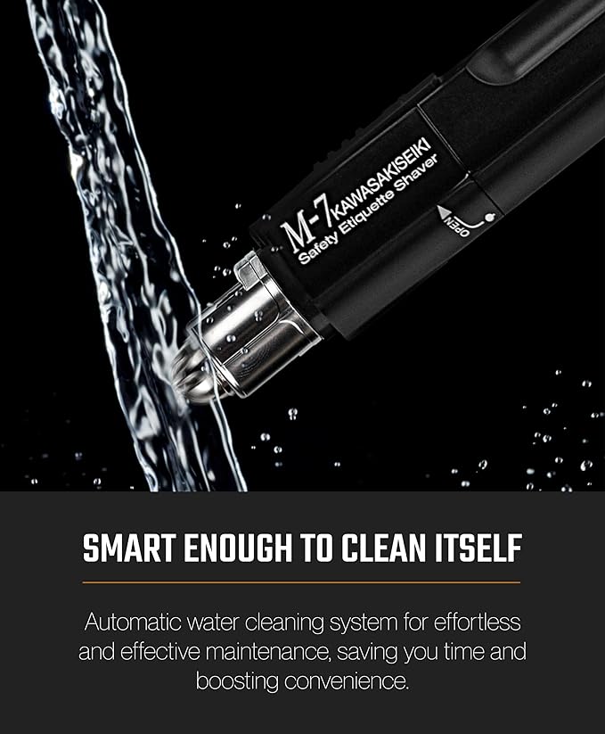 M-7 Nose Hair Trimmer ? Multifunctional Nose Ears and Eyebrows Hair Trimmer for Men with Nickel Sterilized Coating and Self-Cleaning Water Resistant Design ? Travel Pouch Included
