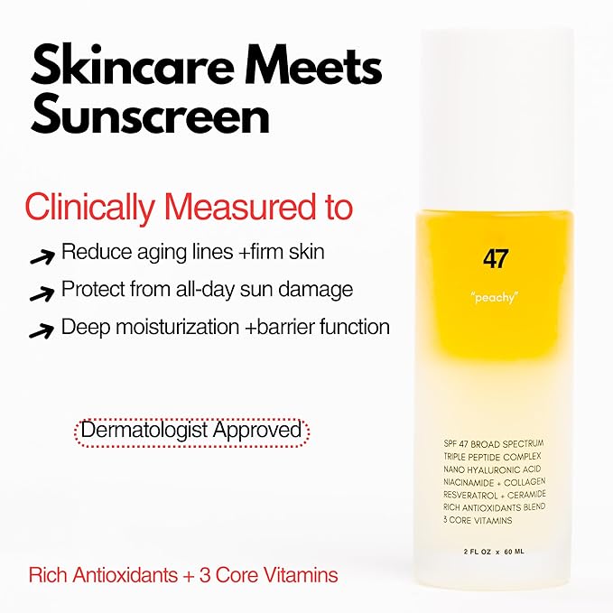 | PLUXOS 47 | SUNSCREEN + SKINCARE SPF 47 FACE MIST SPRAY (Unscented) | SUN DEFENSE COMPLEX CARE | Apply Over Makeup Broad Spectrum Clear Light Vegan Hydrate Fight Acne Anti-Aging Cell Repair