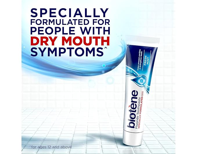 Biotene Dry Mouth Toothpaste Fresh Mint Original 4.5-Ounce Box (Pack of 4)