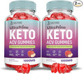(2 Pack) Ultra Prime Keto ACV Gummies Advanced Formula 1000MG UltraPrime Keto Gummies Apple Cider Vinegar Formulated with Pomegranate Beet Juice Powder B12 Vegan Non GMO 120 Gummys