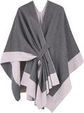 Moss Rose Women's Shawl Wrap Poncho Ruana Cape Open Front Cardigan Shawls for Fall Winter