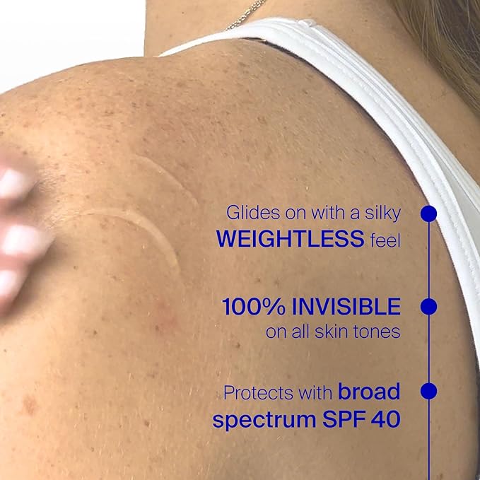 Supergoop! Unseen Sunscreen Body SPF 40 - Clear &amp Invisible Sun Protection - 3.4 fl oz - Weightless &amp Scentless - Water &amp Sweat Resistant - For All Skin Types