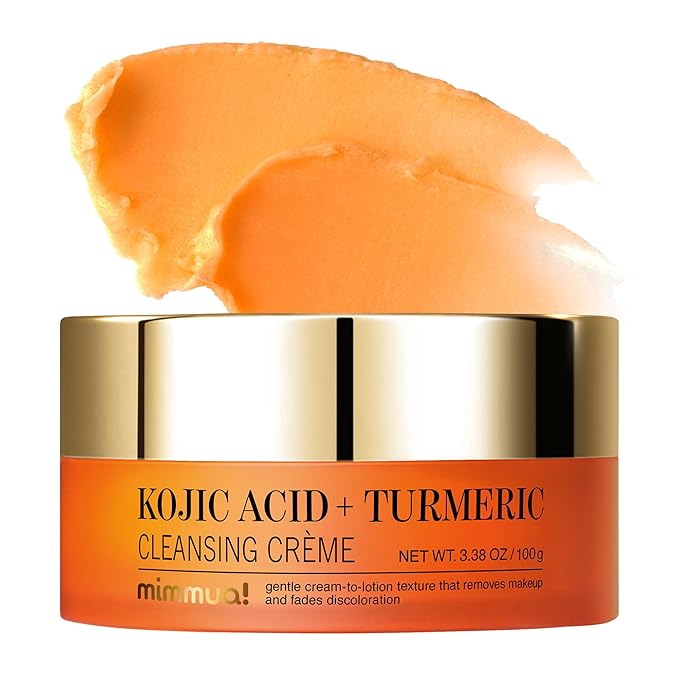 KOJIC ACID TURMERIC CLEANSING CR?ME | Balm to Oil Cleanser | Makeup Remover Cleansing Cream | No Eye Stinging | Helps Even Tone &amp Fade Hyperpigmentation w/Consistent Use 100ml / 3.38 Fl Oz