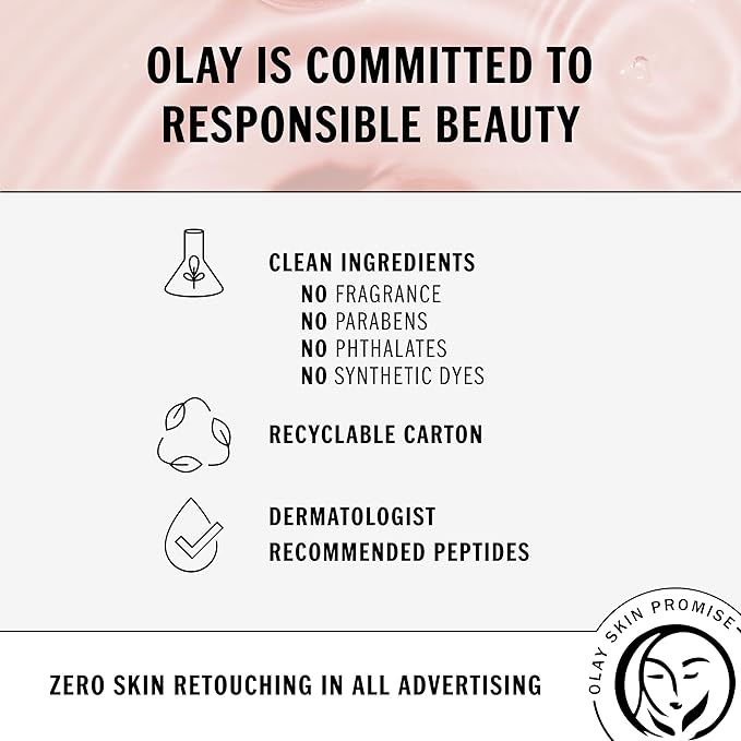Olay Niacinamide + Peptide 24 Anti-Wrinkle Serum Fragrance-Free 1.3oz FL