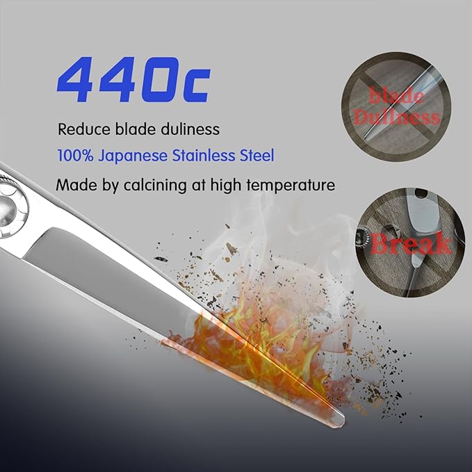 YASAKA 6 Inch Professional Hair Cutting Shears Set Professional Barber Scissors Kit for Hairdresser Hairstylist Extremely Sharp Haircutting Hairdressing Trimming Scissor Sets for Women