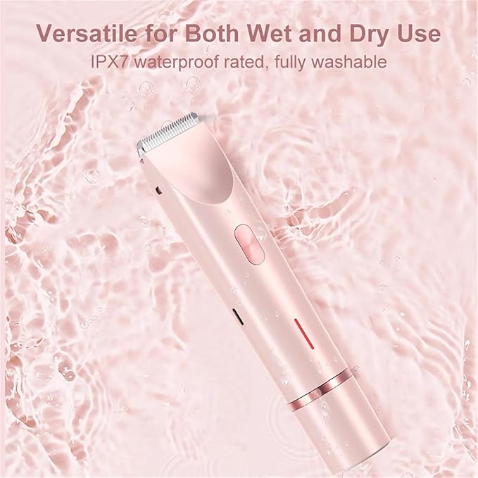 2-in-1 Body Shaver Female Electric ShaversWaterproof Wet &amp Dry Razor Women (P)