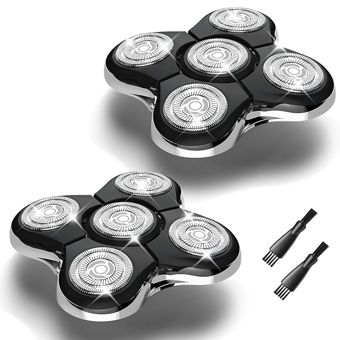 2Pack Shaver Replacement Head Compatible with Remington Balder Pro Head Shaver ModelSPR-XR7000with 2 Sweeping Brush