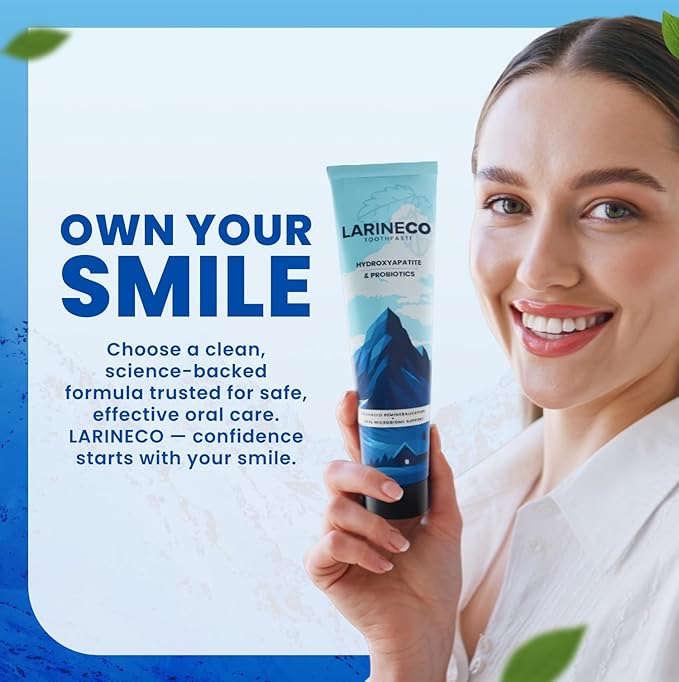 Larineco Nano Hydroxyapatite Toothpaste ? Sulfate Free Remineralizing Toothpaste ? Enamel Care Gentle Whitening Sensitive Teeth ? 4oz