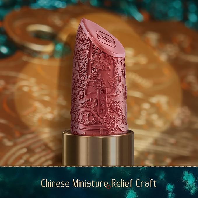 FLORASIS Blooming Rouge Love Lock Lipstick Long-Lasting Sculpting Lipstick Misty Matte Finish Lightweight Nourishing for Everyday Use (M1666 Bed of Roses)