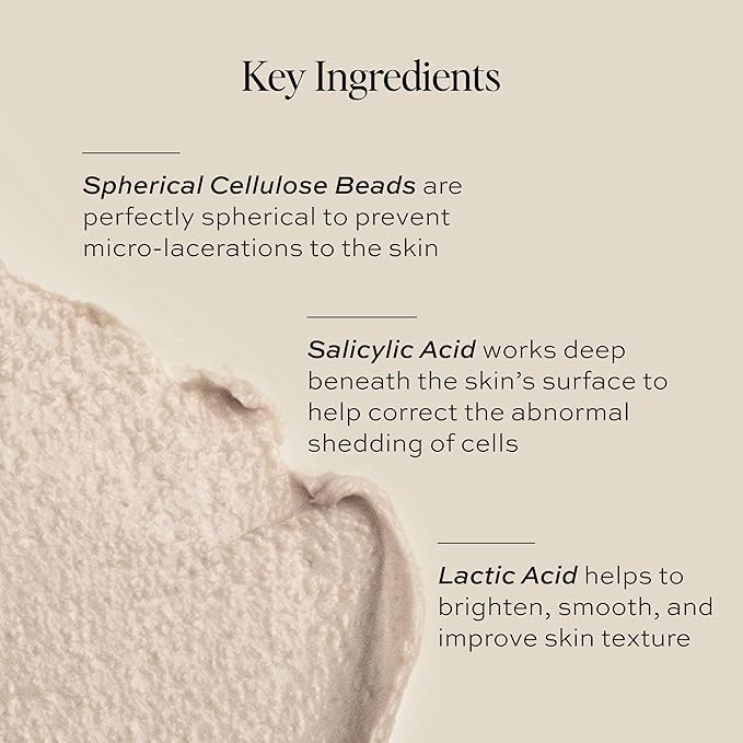 DIME Beauty Whipped Exfoliating Mask Face Scrub and Cleanser Lactic Acid and Salicylic Acid Scrub 2 oz / 60 ml