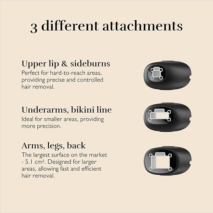 Silk'n Hair Removal Device for Women and Men Silk'n 7 Professional IPL with Rotating Head Painless Salon-Quality Results Starting in 3 Weeks Face and Body with 3 Smart Attachments Black