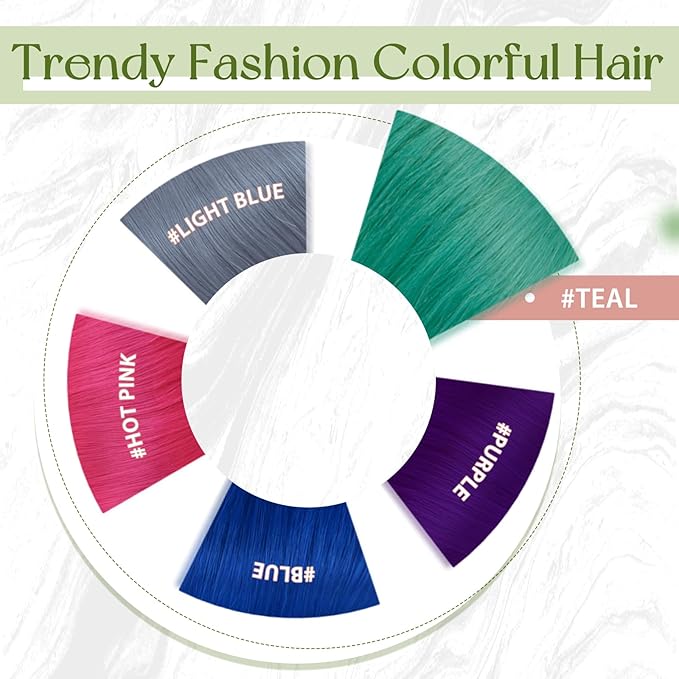 RUNATURE Microlink Hair Extensions Human Hair Colorful Teal Micro Bead Hair extensions Real Human Hair Cold Fusion Micro Loop Hair Extensions Straight Human Hair Remy Long 22 Inch 25g 25s