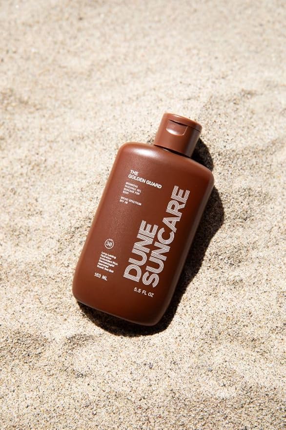 The Golden Guard Sunscreen - Reef-safe tinted Sun screen for Body - Browning Broad Spectrum Spf 30 Sun block - sun tanning lotion alternative that protects Hydrates and moistures your skin 5.5 Fl Oz