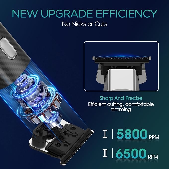 VOYOR Body Hair Trimmer for MenElectric RazorVersatile Groin &amp Body TrimmerWaterproof and Cordless Shaver Manscaper for Men USB-C Charging GroomerCeramic Blade Razor Male Grooming HT310 (Bla