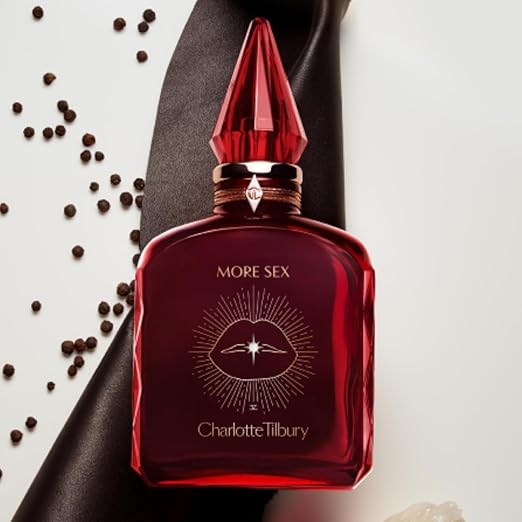 Charlotte Tilbury More Sex Eau De Parfum - Pheromone Enhancing Sandalwood Perfume with Naturally-Derived Oils - Long-Lasting Scent with Notes of Black Pepper Velvety Musk &amp Ambery Wood