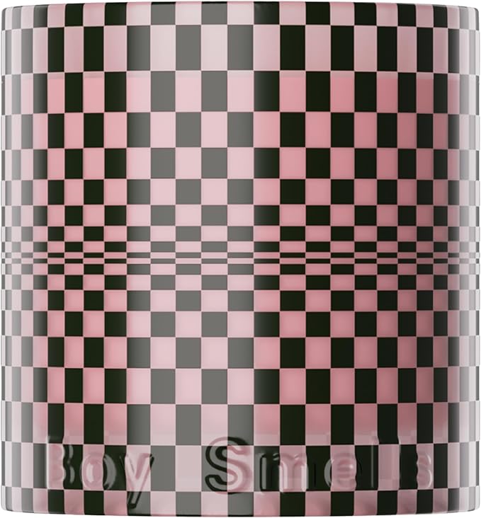 Boy Smells Festive Checker HINOKI FANT?ME ? Holiday Scent with Cardamom Hinoki &amp Smoked Amber ? Woodsy Cozy Soy Wax ? 8.5oz