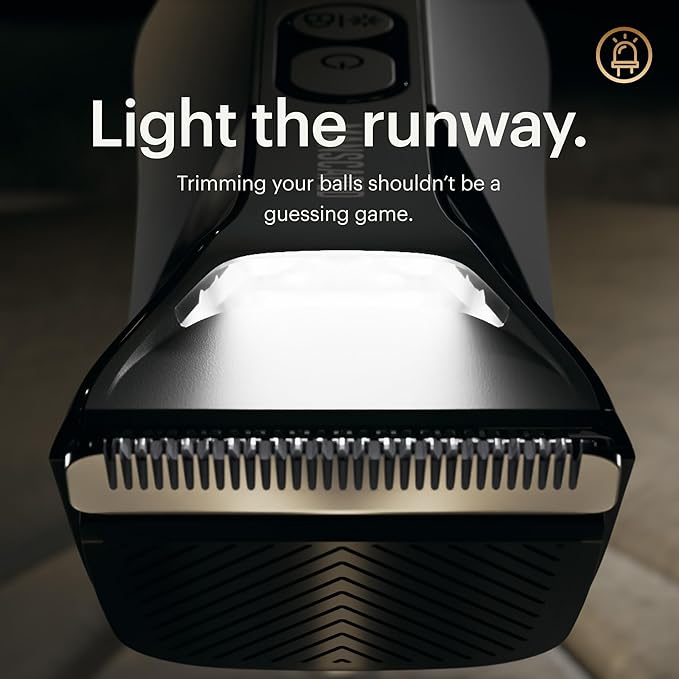 MANSCAPED® The Lawn Mower® 4.0 PRO - Groin &amp Body Hair Trimmer Updated SkinSafe® Trimmer Blade Waterproof Wet/Dry Groomer USB-C &amp Wireless Charging Compatible Men?™s Ball Shaver with Travel