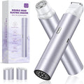Bikini Trimmer for Women Dual Head Face Shaver Body Hair Trimmmer IPX7 Waterproof Womens Electric Razor for Legs Purple