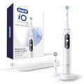 Oral-B iO Deep Clean + Protect Rechargeable Electric Toothbrush White with a iO Series 7 Toothbrush 2 Replacement Brush Heads and a Charging Travel Case