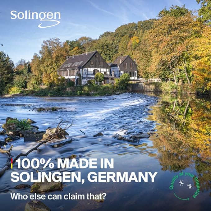 GERMANIKURE Professional Small Nail Clipper (6 cm) - FINOX Surgical Stainless Steel Manicure and Pedicure Tools in Leather Case- Ethically Made in Solingen Germany - 4711 - Travel Size Nail Care