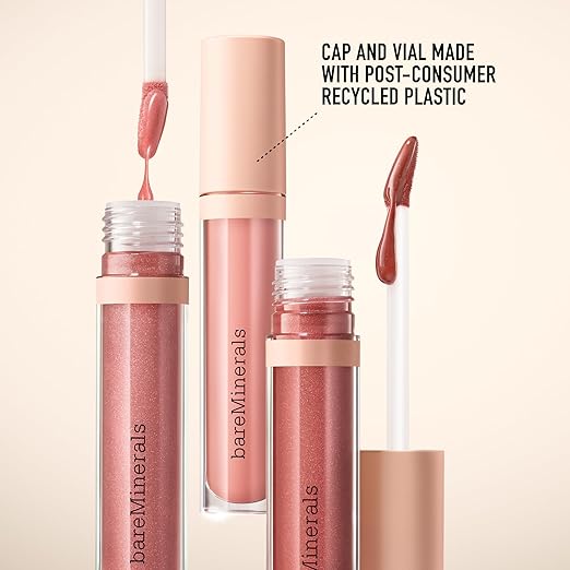bareMinerals Mineralist Lip Gloss-Balm Hydrating Lip Gloss + Balm Hybrid Sheer Glossy Lip Balm No Stickiness Improves Lip Smoothness Vegan