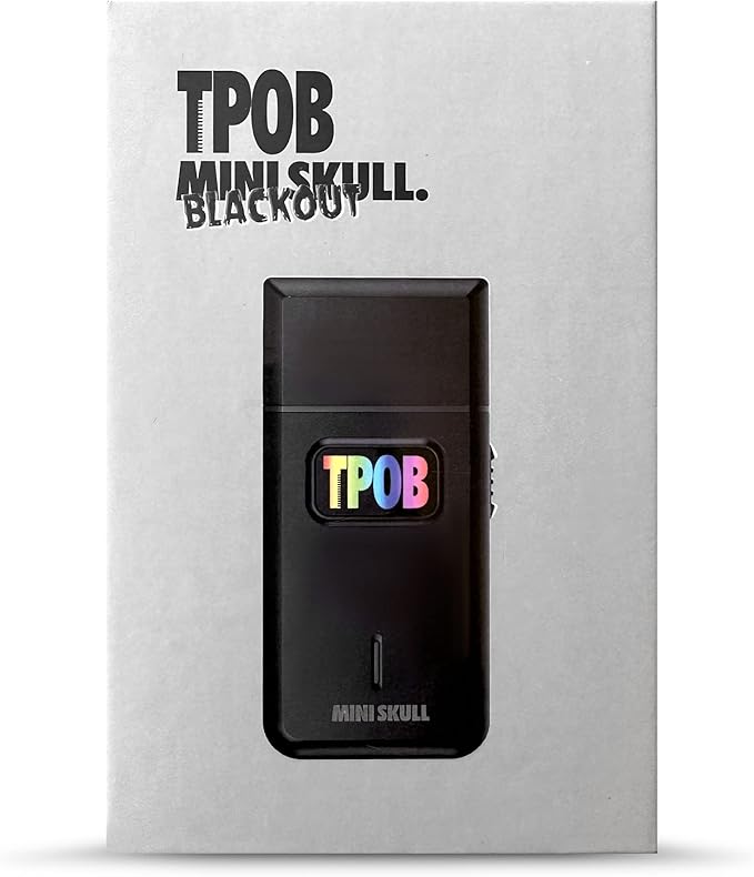 TPOB Mini Skull Single Shaver Compact Design That can fit in Your Pocket with a Turbo Charged Motor Perfect for Both Professional and at-Home use (Black)
