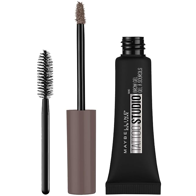 Maybelline TattooStudio Waterproof Eyebrow Gel Makeup Medium Brown 1 Count