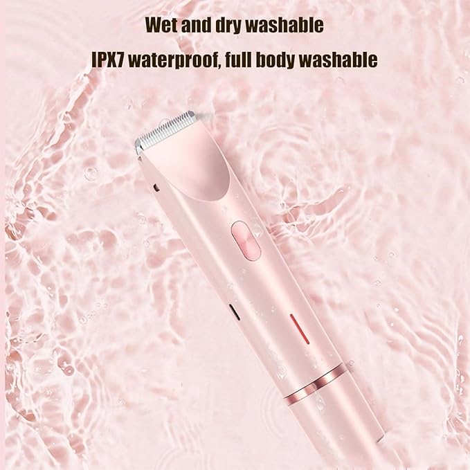 2 in 1 Bikini &amp Body Trimmer Comfort 2 in 1 Electric Lady Shaver Bikini Trimmer for Women Pubic Hair Double-Headed Waterproof Wet and Dry
