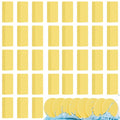 Mifoci 960 Pieces Yellow Compressed Facial Sponges for Estheticians Makeup Removal Sponge Pads for Women Spa Exfoliating Face