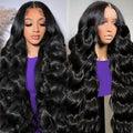 32 Inch 13x4 Body Wave Lace Front Wigs Human Hair 250 Density HD Lace Front Wigs Pre Plucked Brazilian Virgin Human Hair Wigs for Women Glueless Frontal Wigs Natural Color Body Wave Wig