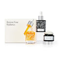 Naked &amp Thriving Restorative Night Routine | Renew Night Serum (30 mL) + Revive Eye Cream (15 mL) + Rejuvenate Face Oil (35 mL) with Peptides Squalane Hyaluronic Acid and Fruit AHAs (Set of 3)