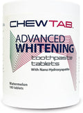 Chewtab Advanced Whitening Toothpaste Tablets with Nano-Hydroxyapatite 180 Count Refill (Watermelon)
