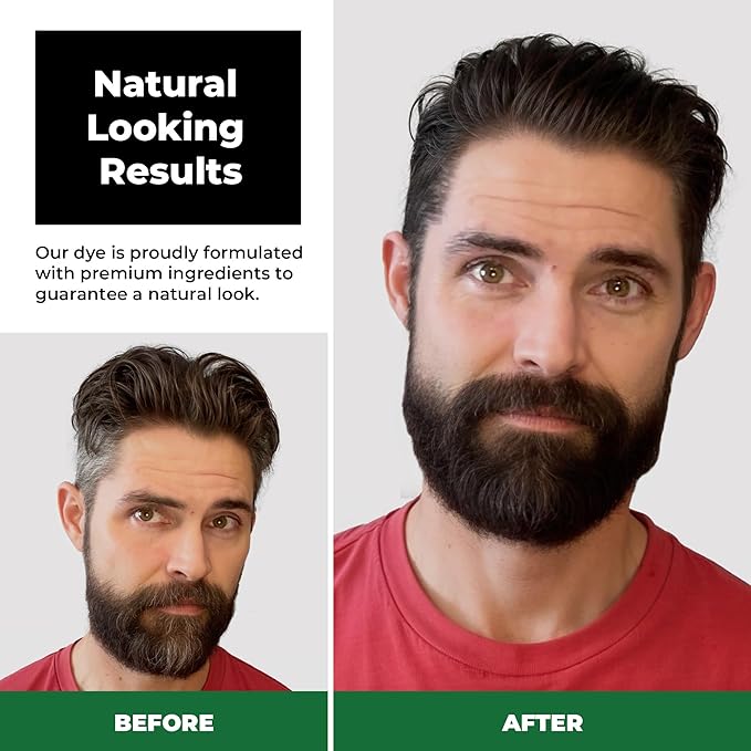 Simpler Hair Color for Men Kit for Full Gray Coverage - Ginger Men?™s Hair Dye - Easy Hair or Beard Dye for 100% Gray Coverage - Ammonia Free Hair Color Beard Coloring for Men