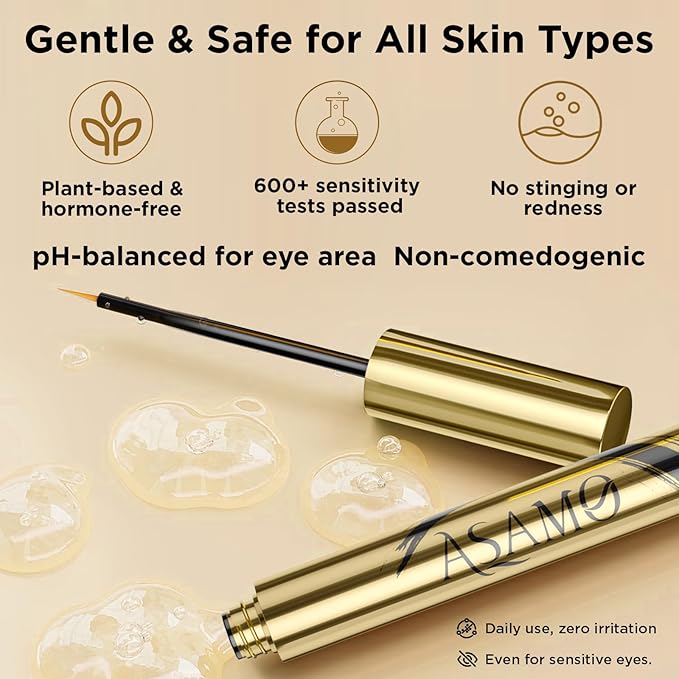 Eyelash &amp Eyebrow Growth Serum ? 15 Plant Extracts for Longer Denser &amp Fuller Lashes &amp Brows Boosts Natural Hair Developmenteyelash serumHypoallergenic Oil-Freelash growth serum (PURE