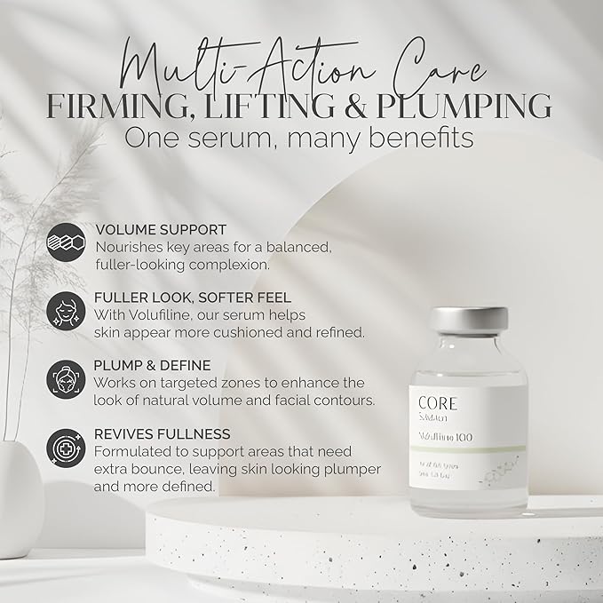 FEEL MATRIGEN Volufiline 100 Ampoule Glow - Firming Face Serum with Volufiline for Lifting Plumping &amp Smoothing Skin - Needleless Korean Skin Care Serum to Boost Elasticity &amp Define Contours