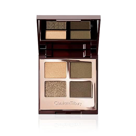 Charlotte Tilbury Luxury Palette Eyeshadow - Shimmer Metallic &amp Satin Matte Eyeshadow Quad with a Rich Powder Formula - Includes 4 Complementary Shades