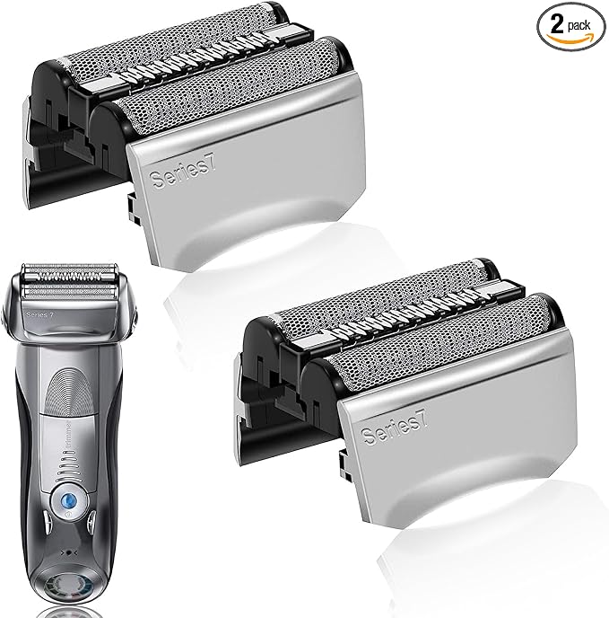 70S Series 7 Replacement Head Compatible with Braun Series 7 Shavers Replacement Bladesfor Braun Shavers 720cc 730cc 735s 750cc 760cc 790cc and 795cc Foil Shaver (2Pack)