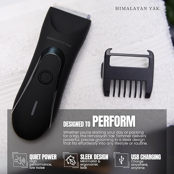 Dual-Head Electric Body Hair Trimmer for Men &amp Women Waterproof Groin &amp Bikini Shaver Wet/Dry Groomer with Replaceable Ceramic BladesUSB Recharge Dock Hygiene Razor for Full-Body Use