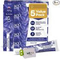 White 3D Pro Advanced Whitening Toothpaste 5 Large Tubes of 5.2 oz (Total 26 oz) | 24h Stain Prevention | Whiter Teeth in Days