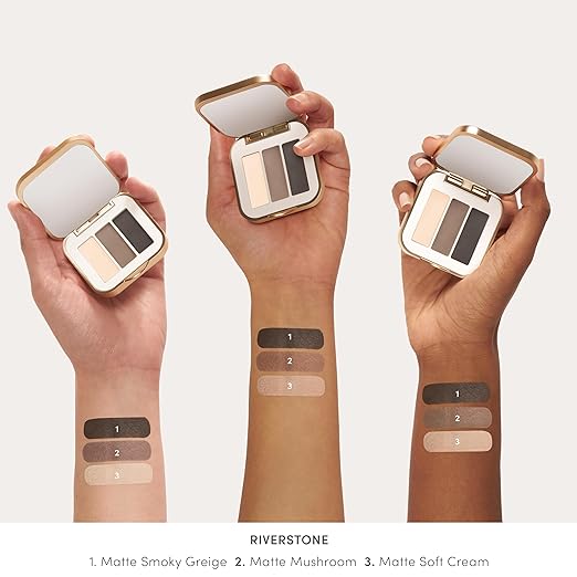 jane iredale PurePressed Eye Shadow Triple Highly Pigmented Mineral Based Eye Color Long Lasting &amp Crease Resistant Formula Safe for Sensitive Eyes