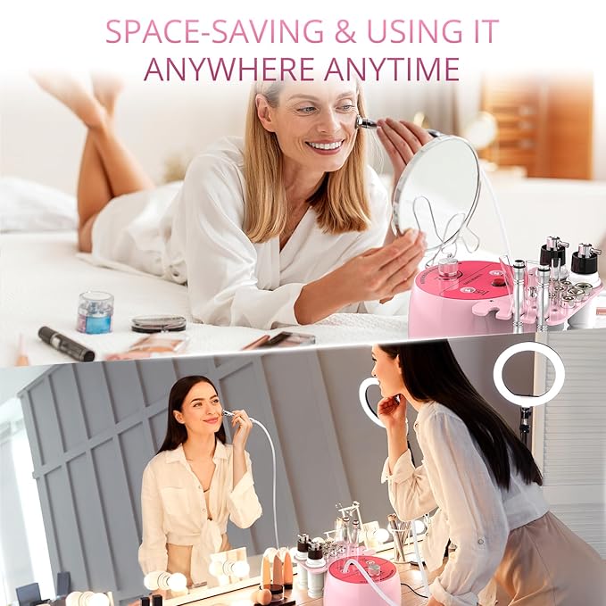 Diamond Microdermabrasion Machine Professional for Facial UNOISETION 3 in 1 Home Microdermabrasion Machine for Skin Exfoliating Blackhead Removal Spray Facial Moisturizing