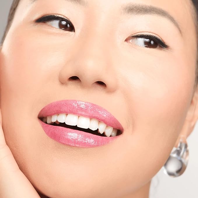 Gerard Cosmetics Color Your Smile Lip Gloss Pink Frosting Super Pigmented Pink Glitter Lip Gloss with LED Light and Mirror Shiny Finish Hydrating Liquid Lip Color