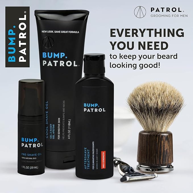 Bump Patrol Sensitive Strength Aftershave Formula - Gentle After Shave Solution Eliminates Razor Bumps and Ingrown Hairs - 2 Ounces 2 Pack