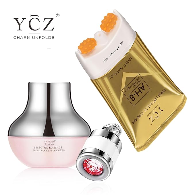 Ycz Neck-Eye Care Tightening &amp Revitalizing Set -Smooth of Fine Lines Eye &amp Neck Treatment Skin Moisturizer Deep Moisturizing Skincare