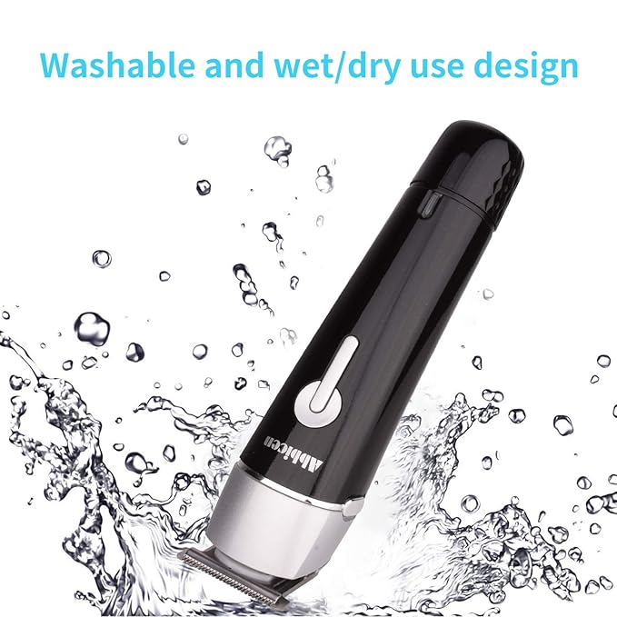 New 5 in 1 Multi-functional Beard Trimmer Men's Grooming Kit Dual Shaver Body Trimmer Precision Nose &amp Ear Trimmer Waterproof Recharqeable Cordless (Black)