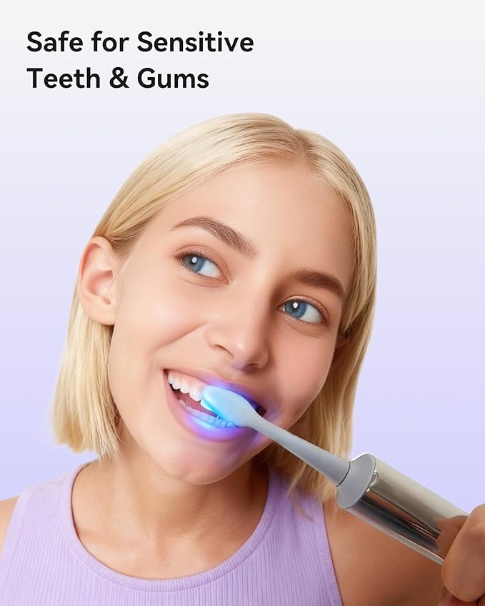 Pap Teeth Whitening Toothpaste Hydroxyapatite Enamel Repair for Sensitive Teeth &amp Gums Fluoride-Free 28 Days Brightening Flower Mint 2.6oz (Pack of 4)