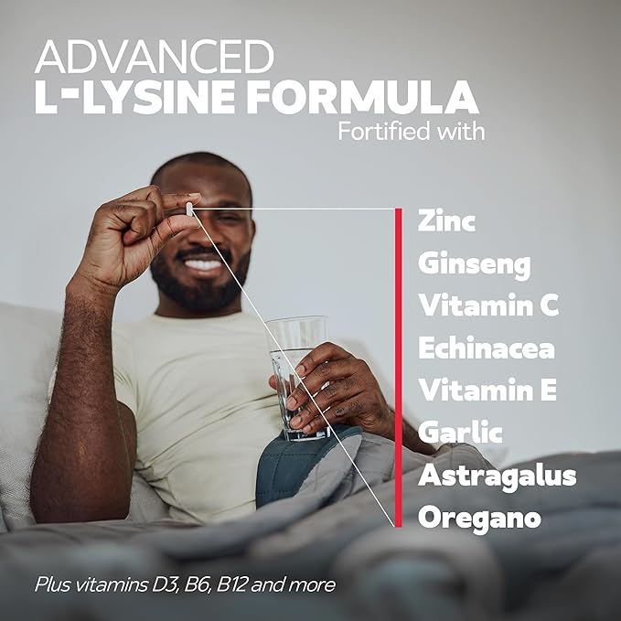 L-Lysine 250mg Capsules ? Immune &amp Cold Sore Support ? Vegan Non-GMO Allergen-Free 3rd-Party Tested Lisina 1000 mg Organica - Made in USA