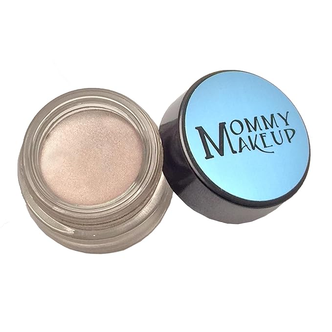 Mommy Makeup Any Wear Creme Eyeshadow - Waterproof Crease-Proof Long Lasting High Pigment Oil-free - Cream to Powder for Eyes Cheeks &amp Lips (Crystal)