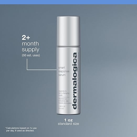 Dermalogica Smart Response Serum Anti Aging Face Serum with Lactic Acid and AHA Hydrate Brighten Soothe and Address Fine Lines and Wrinkles